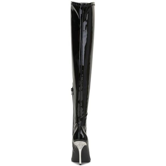 I.N.C. Int Concepts Women Black Romina Embellished Over-The-Knee Boots Size 9.5M - Picture 4 of 4